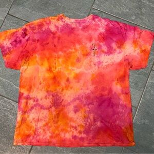 Cactus Jack Tie dye Tshirt Travis Scott pink orange XXL